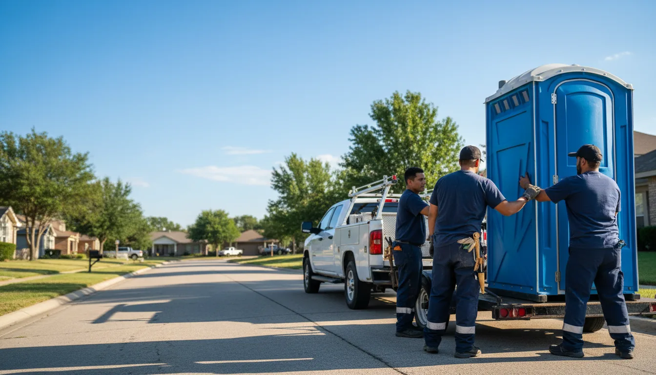 Portable Toilet Rental in Woodson, TX near me